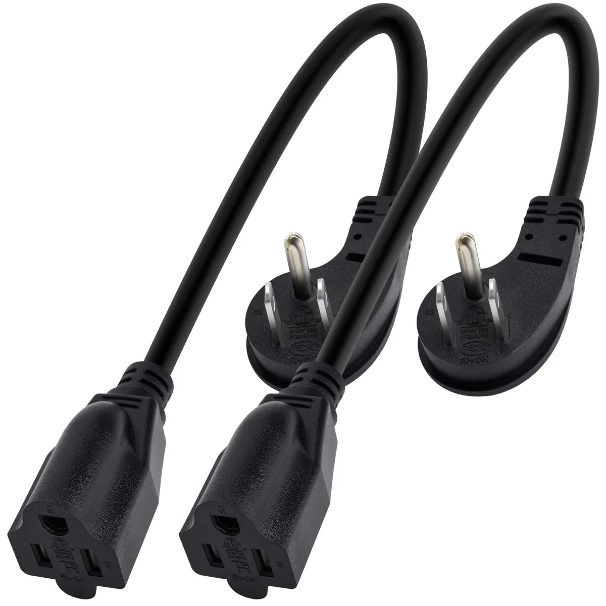  Togconn 8 Inch 45 Degree Power Extension Cord 2 Pack — product photo