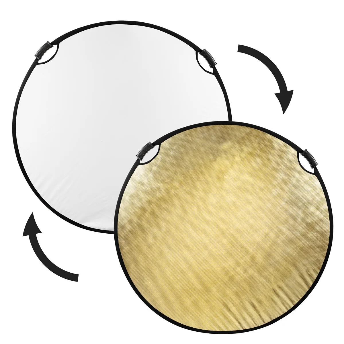 Glow Edge Glow Edge 52" Circular Collapsible Reflector Wave Gold/White — product photo