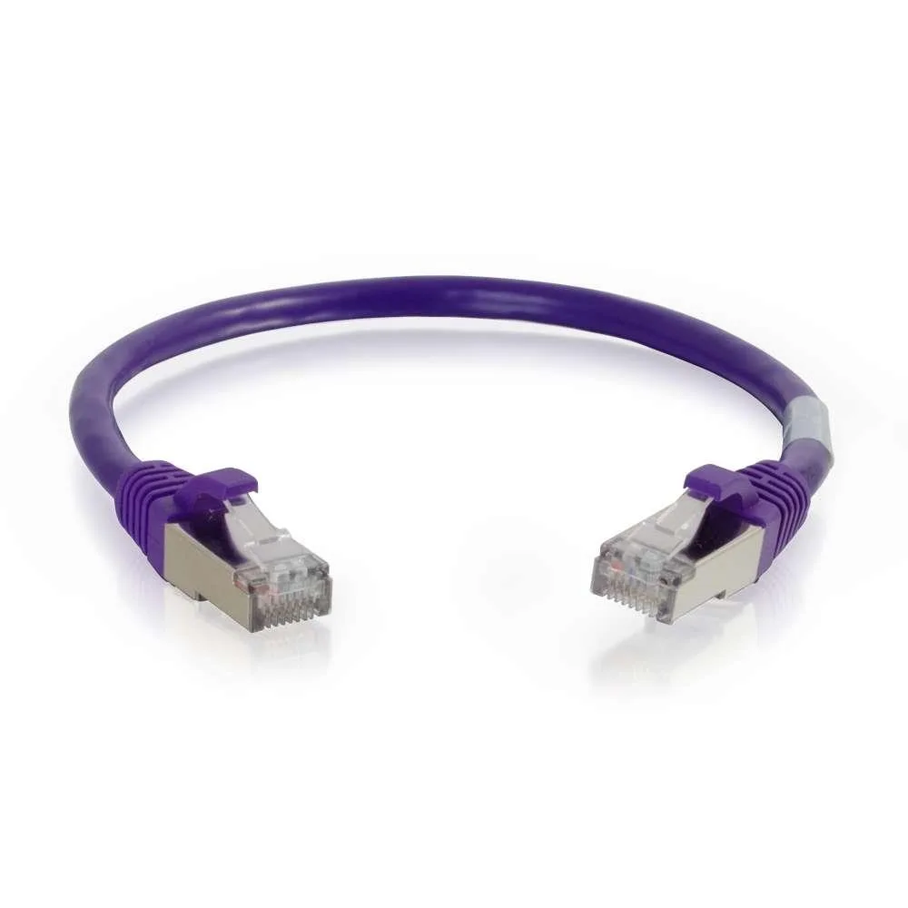 Cables To Go Cables To Go 908 Cat6 Snagless Shielded 14 ft Purple network connector — product photo