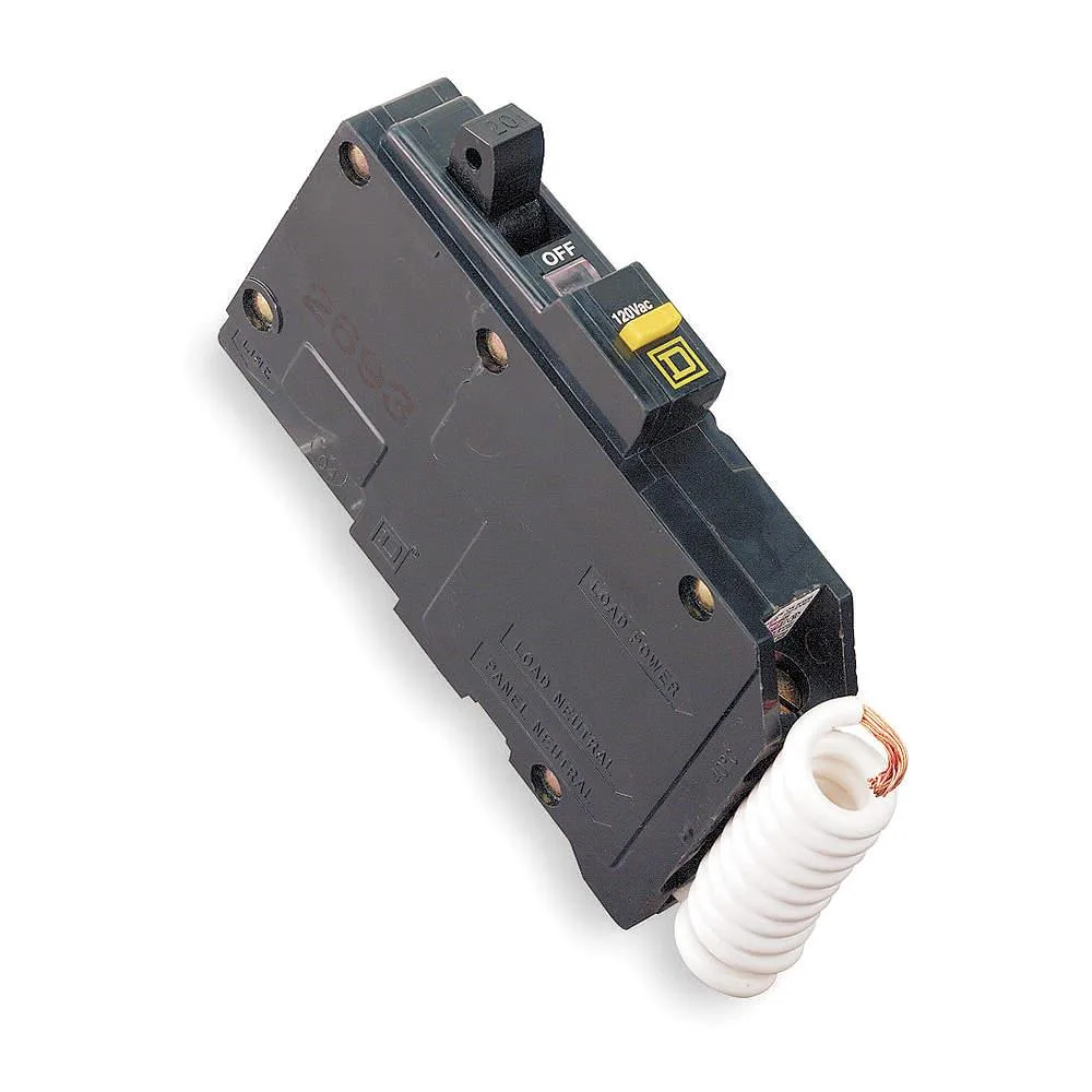 SQUARE D SQUARE D QO115EPD 15 A 120 V AC Ground Fault Equipment Protection 30 mA 1 Pole Plug In — product photo