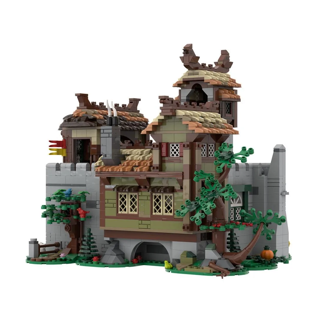 ZITIANYOUBUILD ZITIANYOUBUILD MOC-190214 Medieval Archway Towers Building Blocks Set 2522PCS — product photo