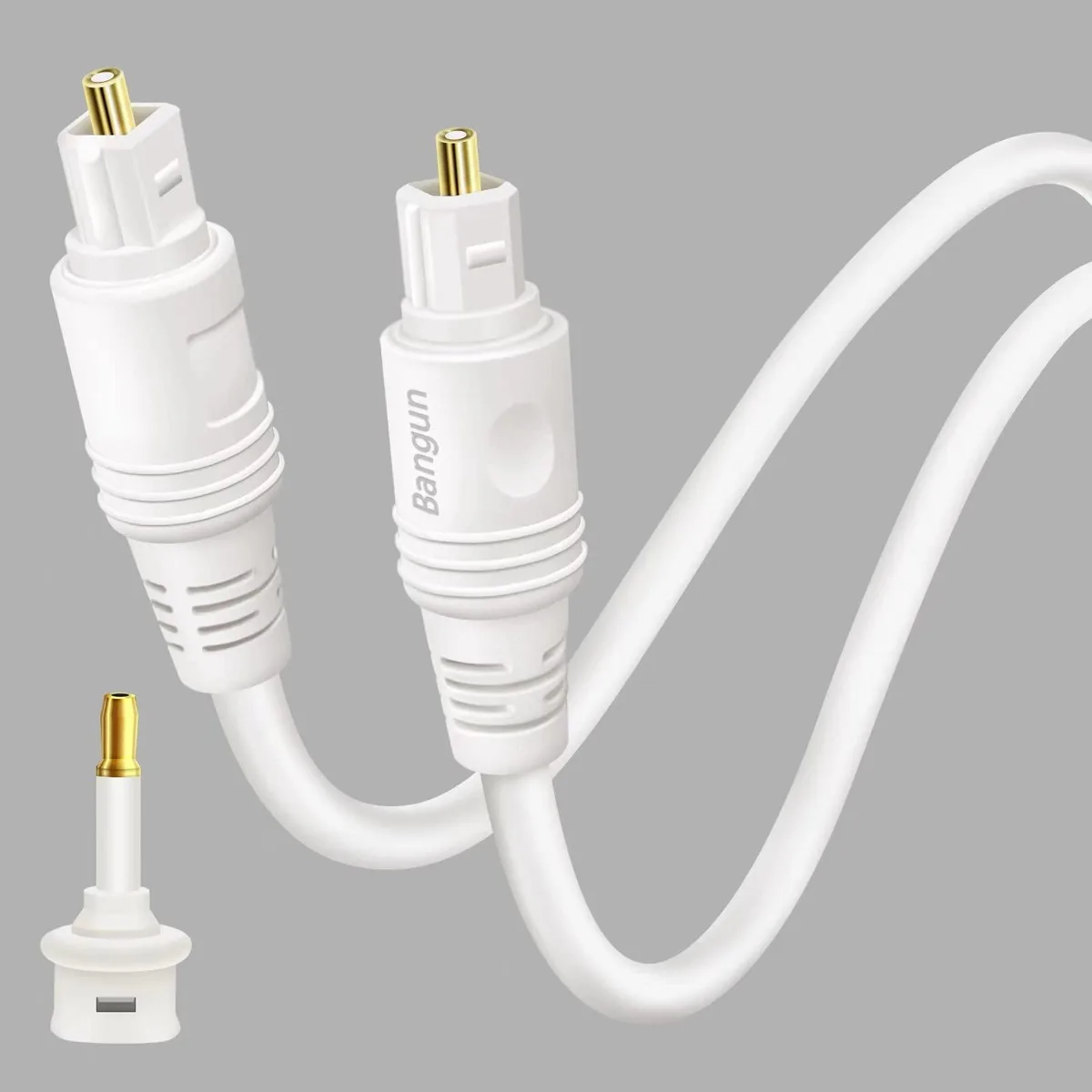  Bangun White Toslink Digital Optical Audio Cable 6 ft — product photo