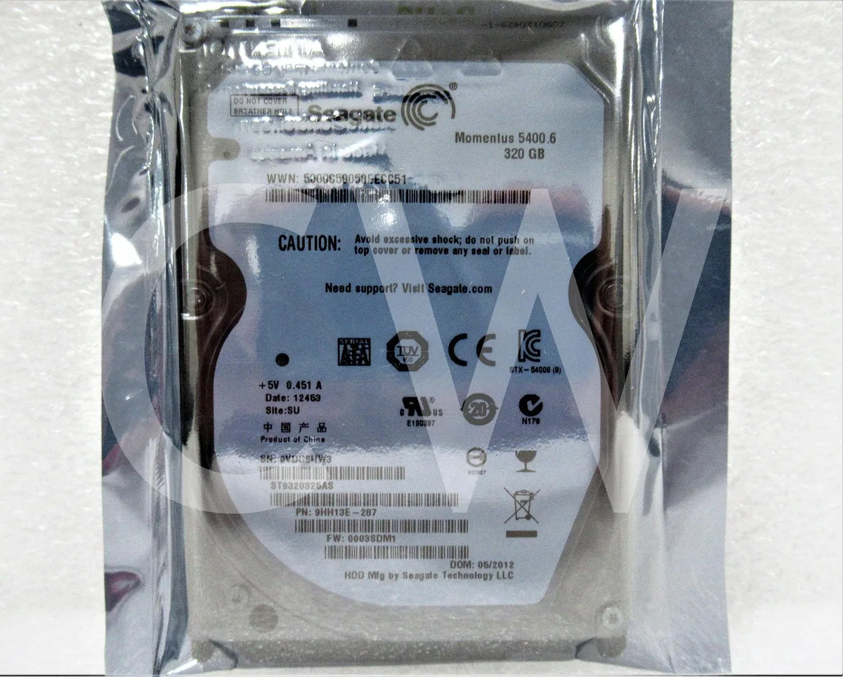 Seagate Seagate Momentus 5400.6 ST9320325AS 320GB 5400RPM 2.5" SATA internal hard drive — product photo