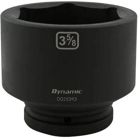 Dynamic D025393 1-inch drive socket black phosphate finish