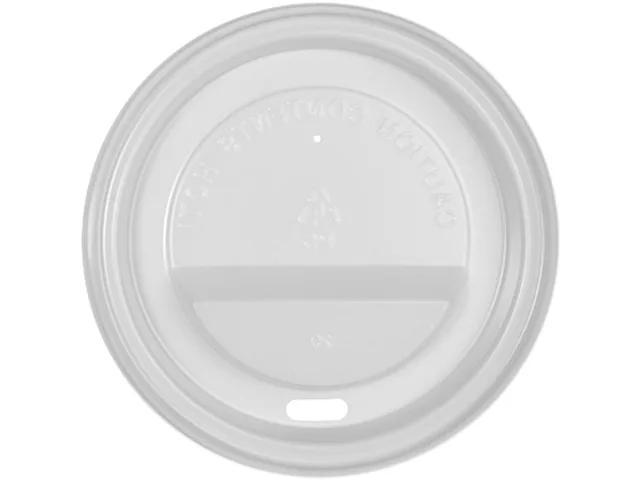 Genuine Joe Genuine Joe 11259CT White Polystyrene Lid 10 12 16 oz 1000 Carton — photo du produit