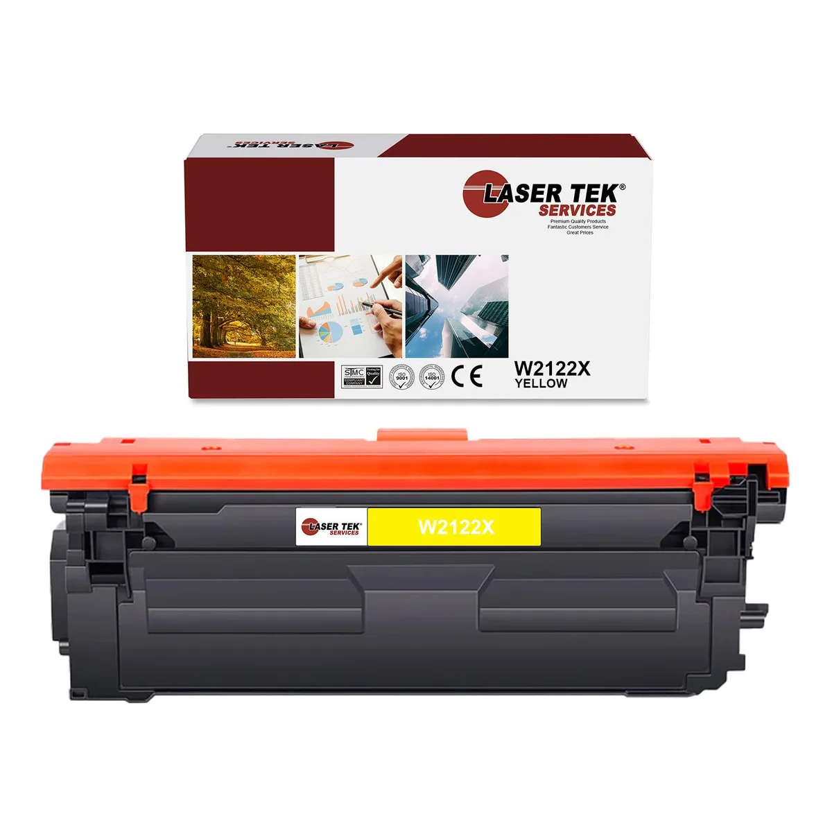 Laser Tek Services Laser Tek Services 212X Yellow Toner Cartridge W2122X — product photo
