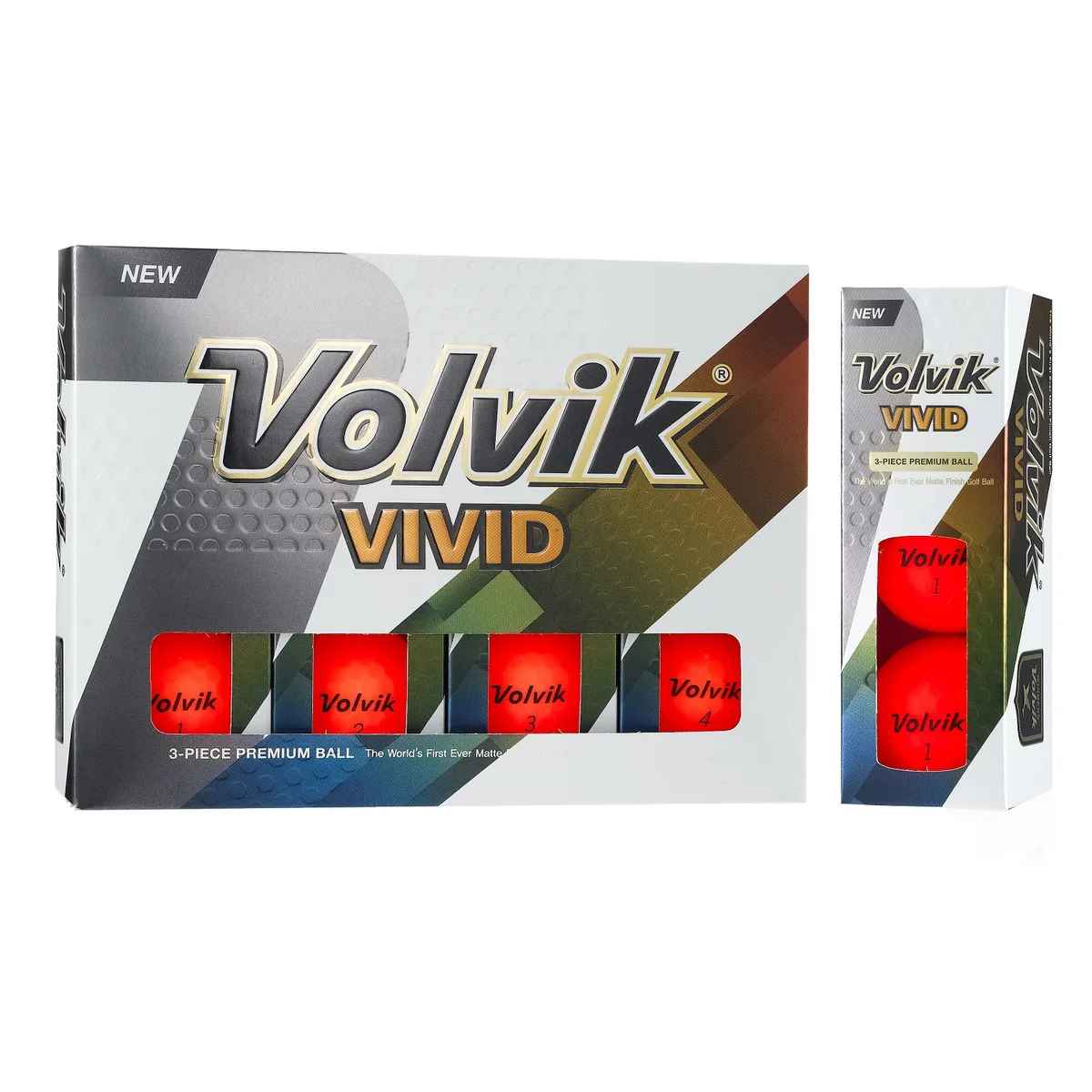 Volvik Volvik 9728 Vivid Golf Balls Red 12 Pack — product photo