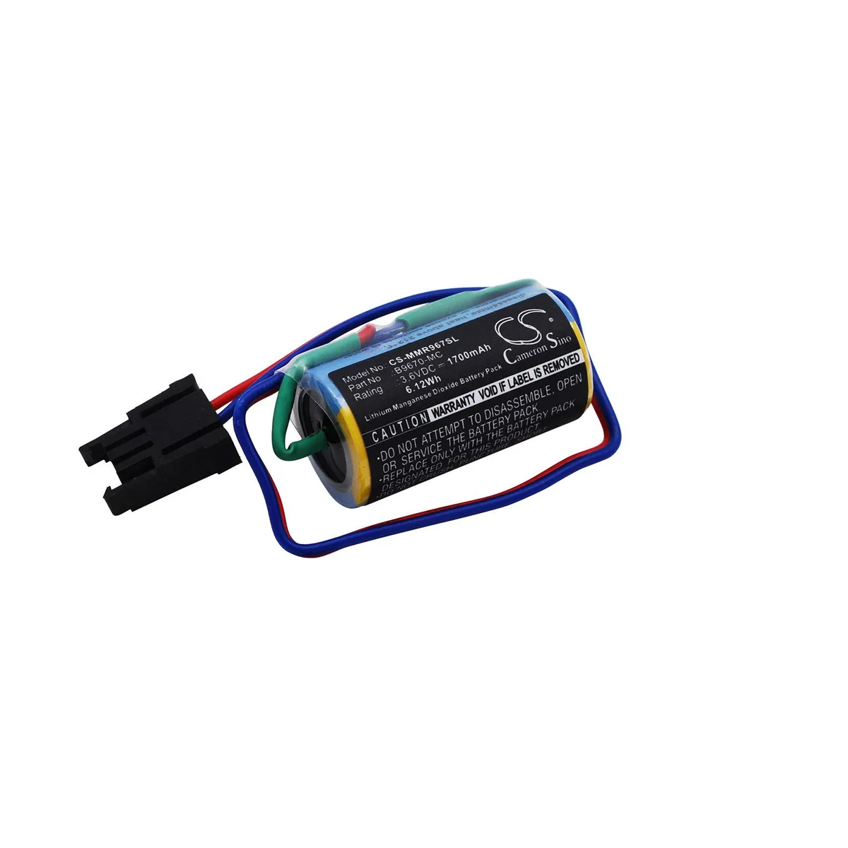 Cameron & Co Cameron & Co standard battery DS-CS-MMR967SL 3.6V 1700mAh Li-MnO2 Green — product photo