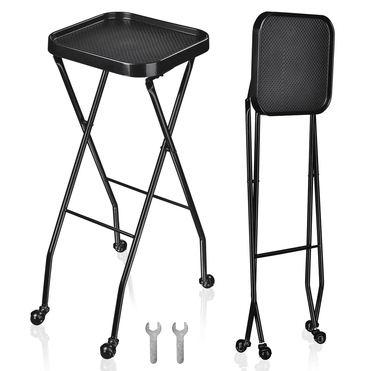 Yescom USA, Inc. Yescom USA, Inc. 2 Pack Folding Salon Trolley Cart 35 1/16" Height — product photo