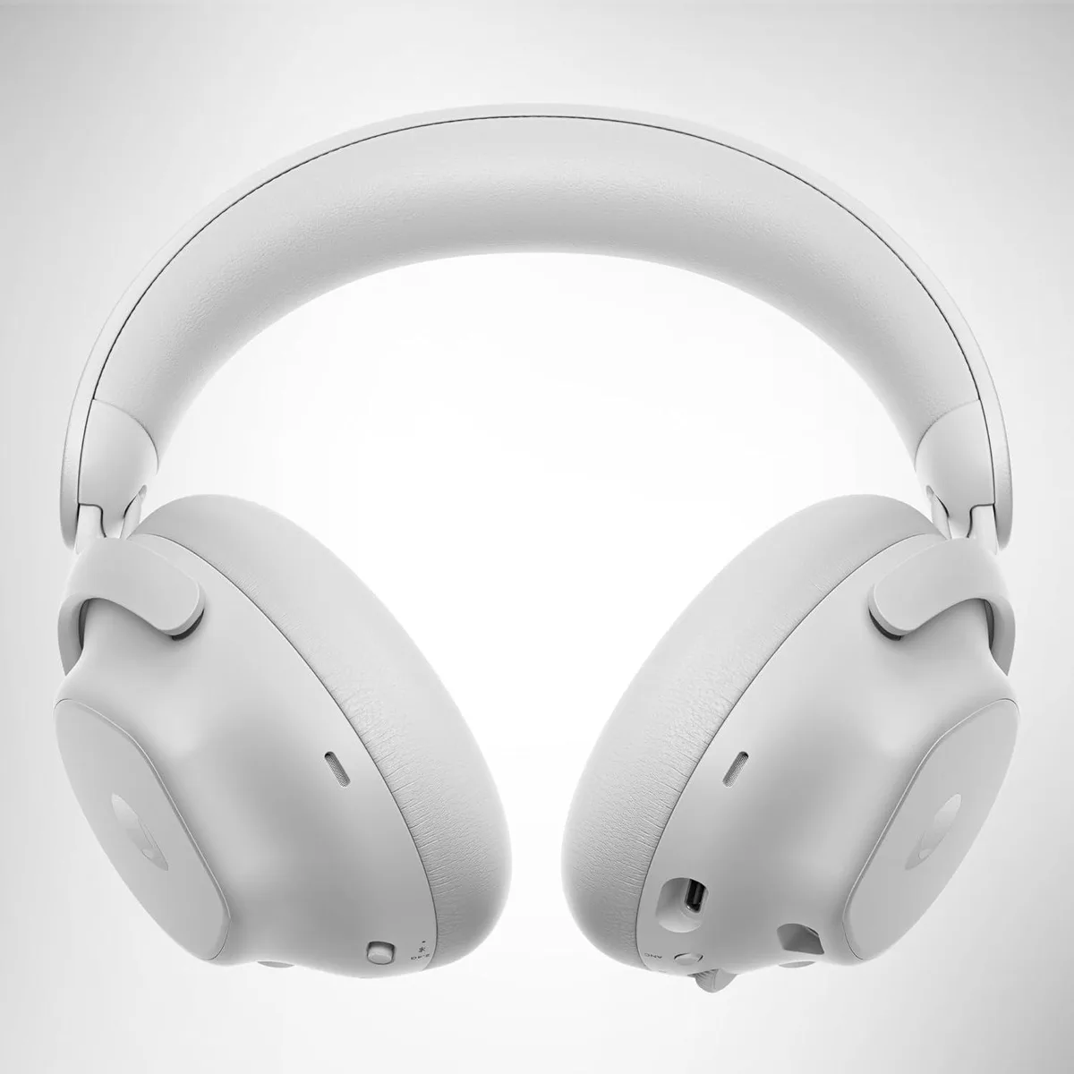 White over-ear gaming headset with 50mm drivers, Lunar Light finish