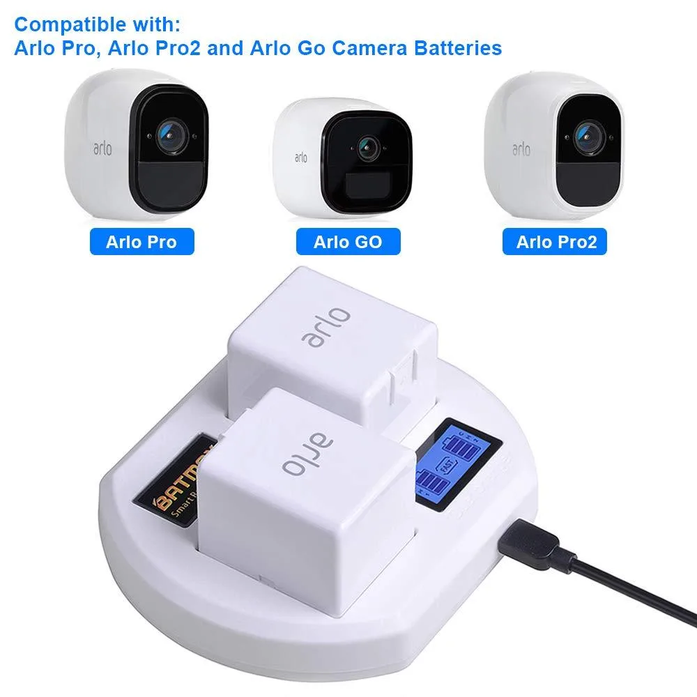  Accessory Power Rapid LCD Dual USB Charger for Arlo Pro, Pro 2, Go — product photo