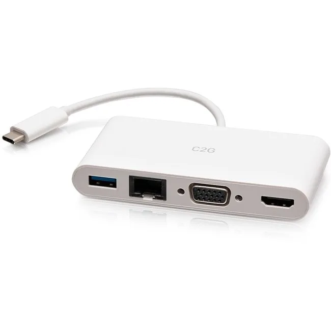 Cables To Go Cables To Go C2G29829 USB-C Docking Station 4K 30Hz White — product photo
