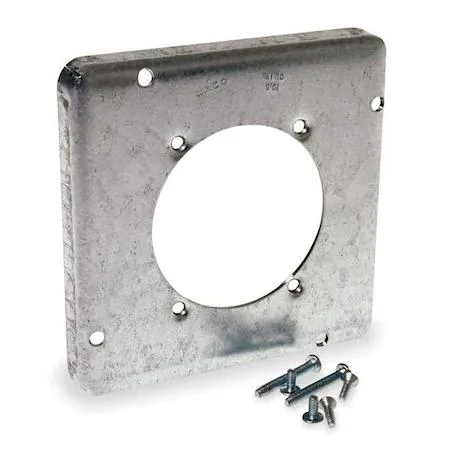 Galvanized steel two-gang old-work box cover