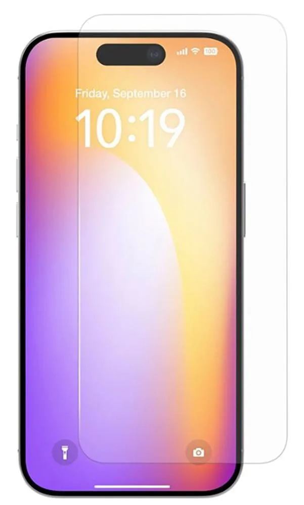 Nakedcellphone Nakedcellphone Tempered Glass Screen Protector Twin Pack Clear for iPhone 16 Plus — product photo