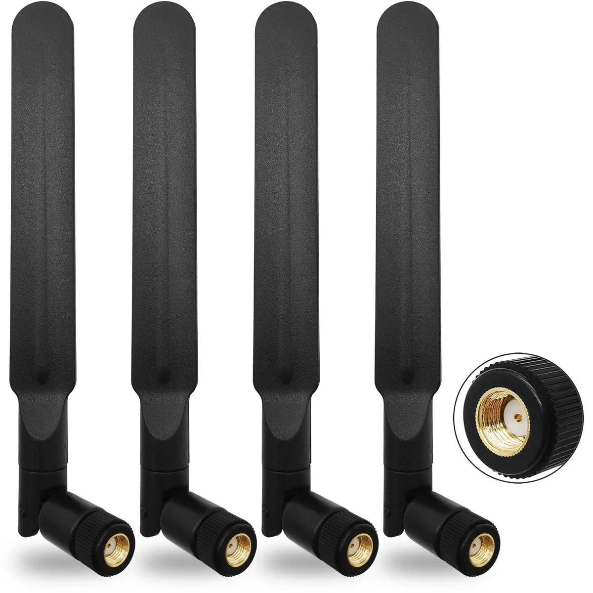  Tenmory WiFi 6E Tri-Band Antenna RP-SMA Male 4 Pcs 17 cm — product photo