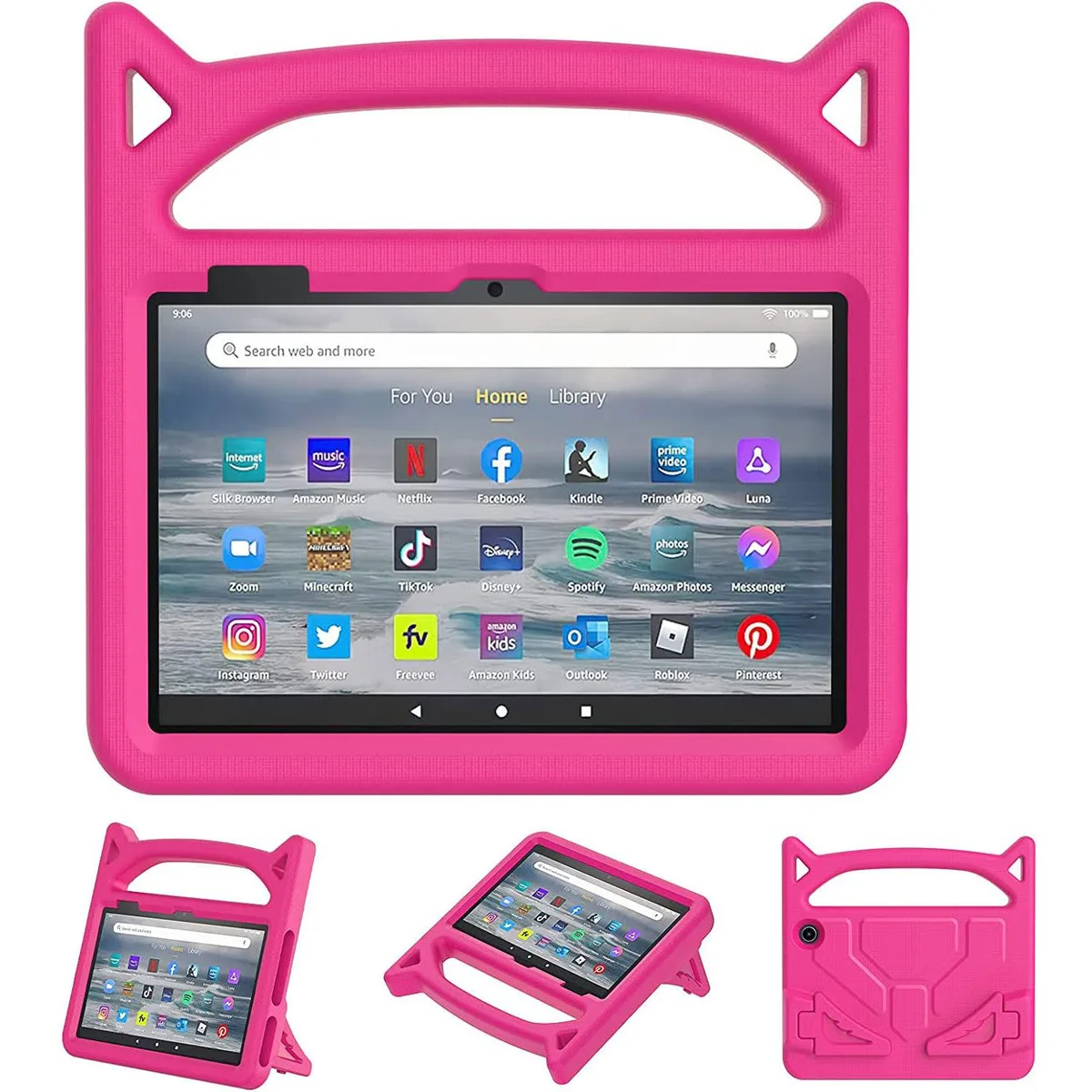 anicestore anicestore Hot Pink EVA Foam Protection Case with Handle Stand 10.5 Inch — product photo