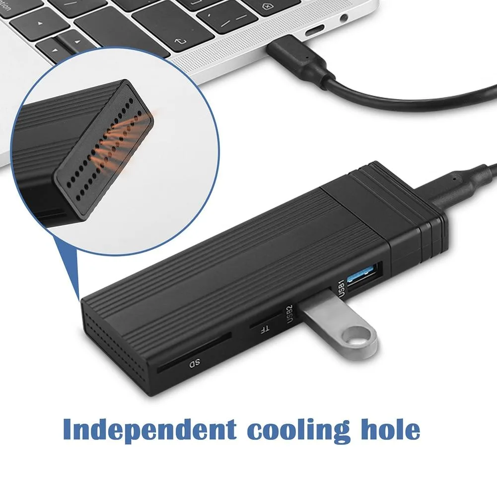 YINGHUA YINGHUA M.2 NVMe/SATA Enclosure USB 3.2 Gen 2 10Gbps 2230-2280 Hub — product photo