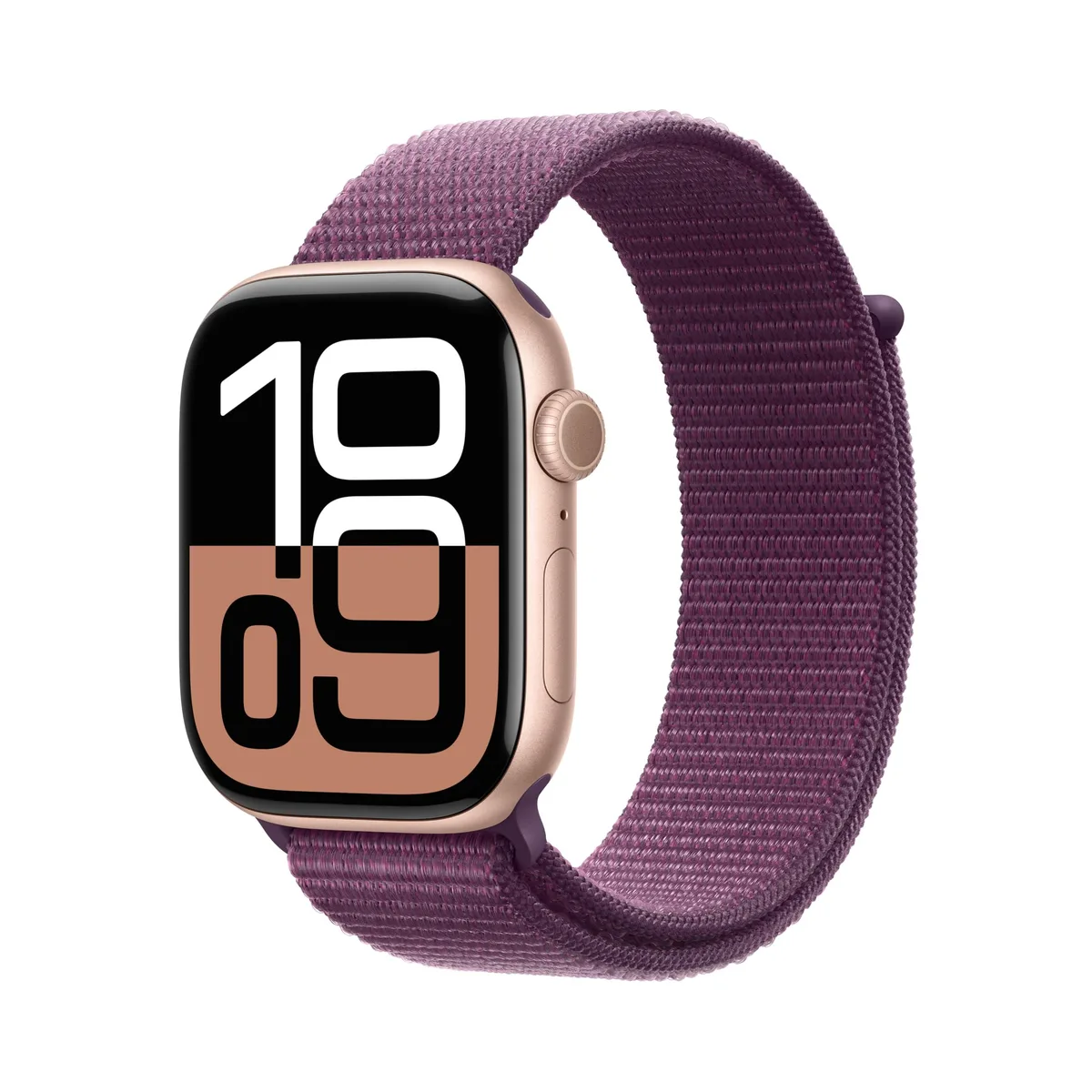 Apple Apple Watch Series 10 GPS 46mm Rose Gold Aluminium Plum Sport Loop smart watch — product photo