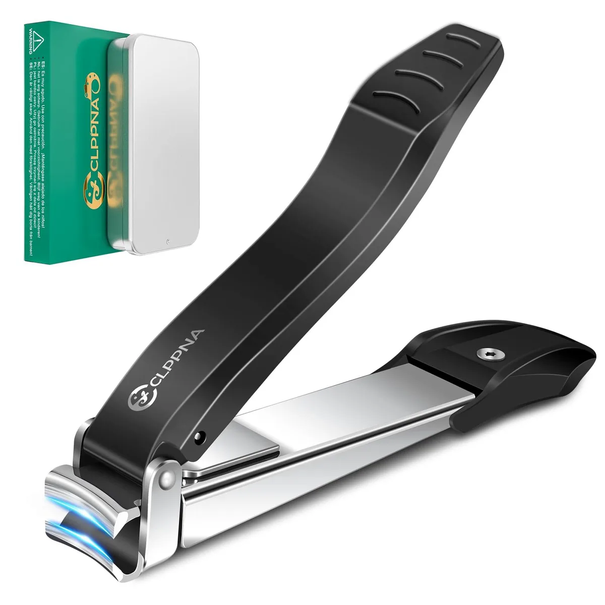  CLPPNA HF-CP-US2503003 trimmer, stainless steel, curved, black, 3.46x0.55 in — product photo