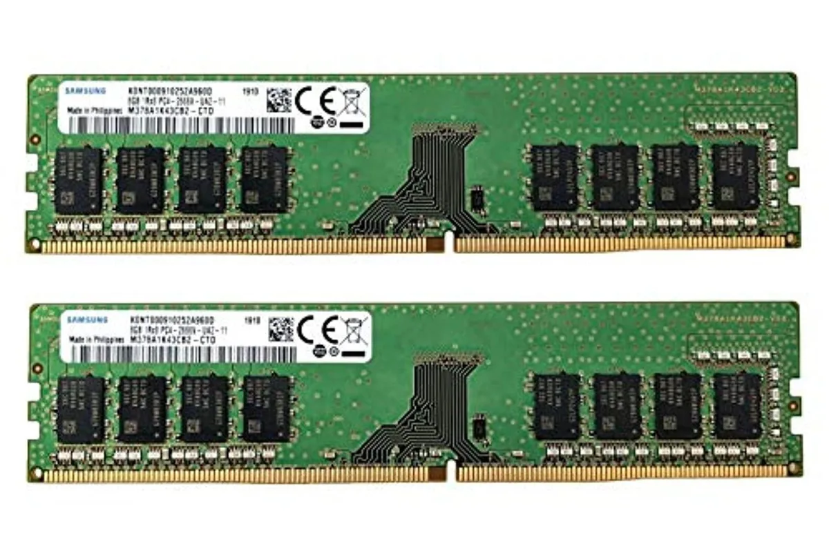 SAMSUNG SAMSUNG 16GB (2x8GB) DDR4 2666MHz CL19 1.2V 288-Pin Desktop RAM — product photo