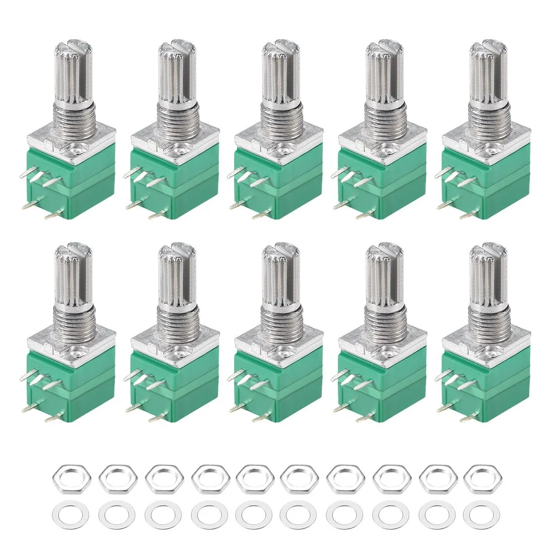 Unique-Bargains Unique-Bargains RV097NS 20K ohm 5-terminal potentiometer 10pcs — product photo