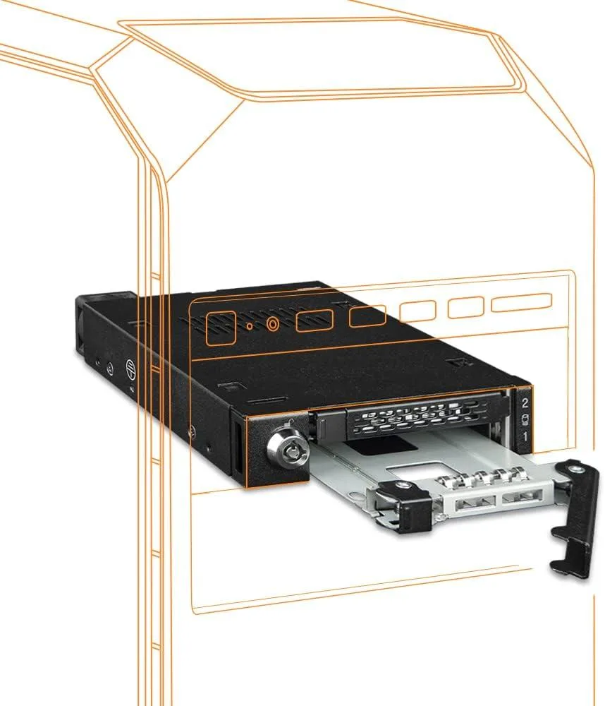 ICY DOCK ICY DOCK ToughArmor MB092VK-B 2-Bay 2.5 U.2/U.3 NVMe Rack Server — product photo