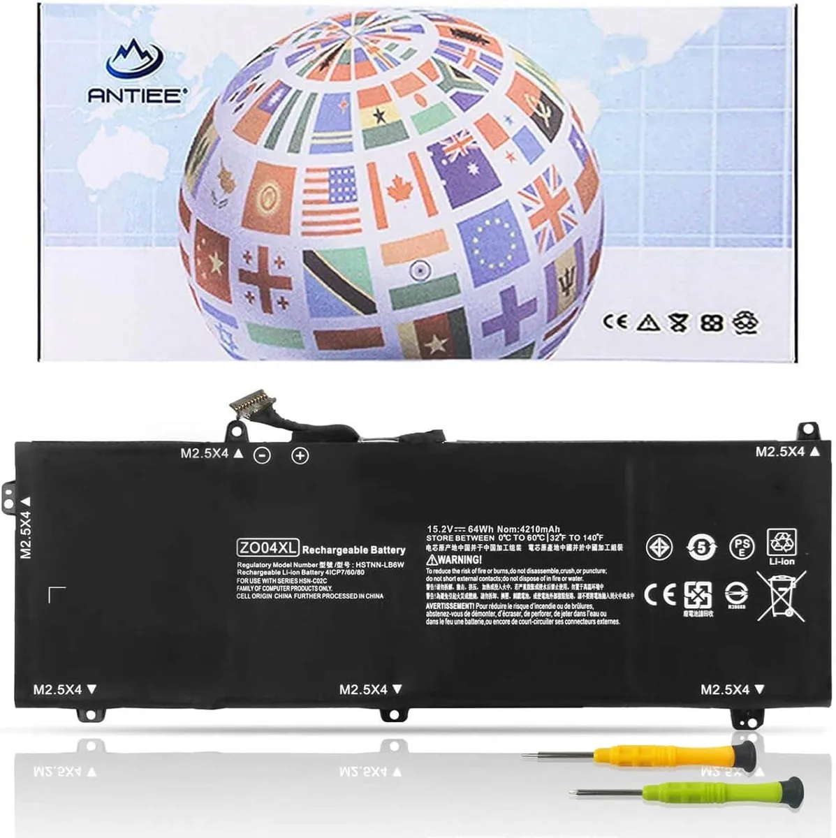 PISKEKAT PISKEKAT ZO04XL laptop battery 15.2V 64Wh 4210mAh — product photo