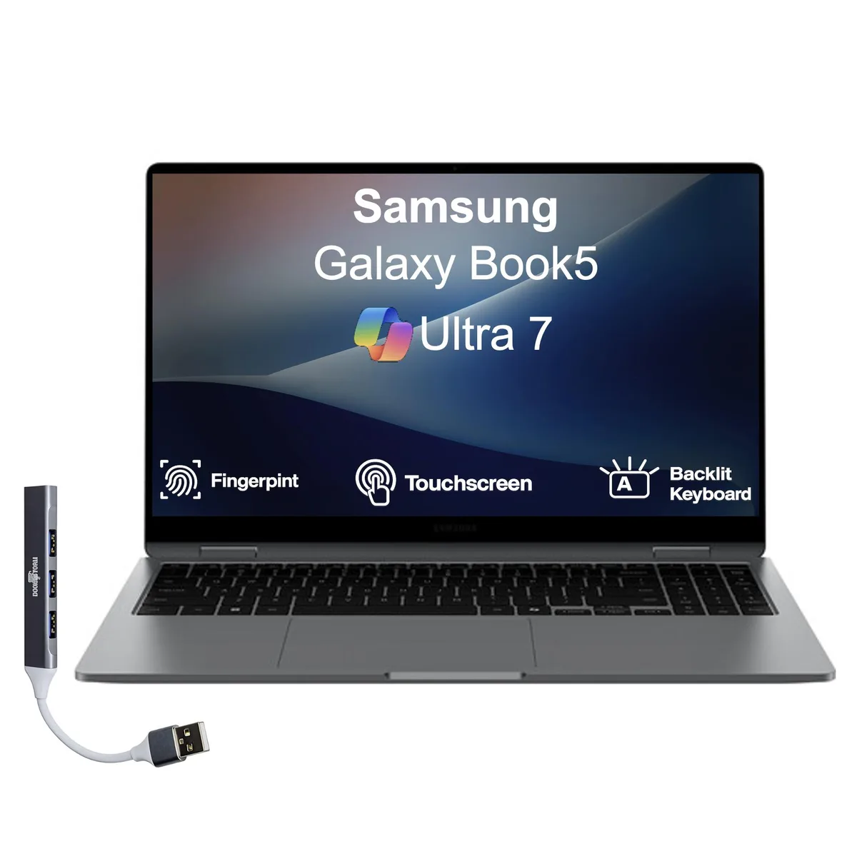 SAMSUNG SAMSUNG Galaxy Book5 360 15.6" OLED Ultra 7-256V 16GB LPDDR5X 1TB — product photo