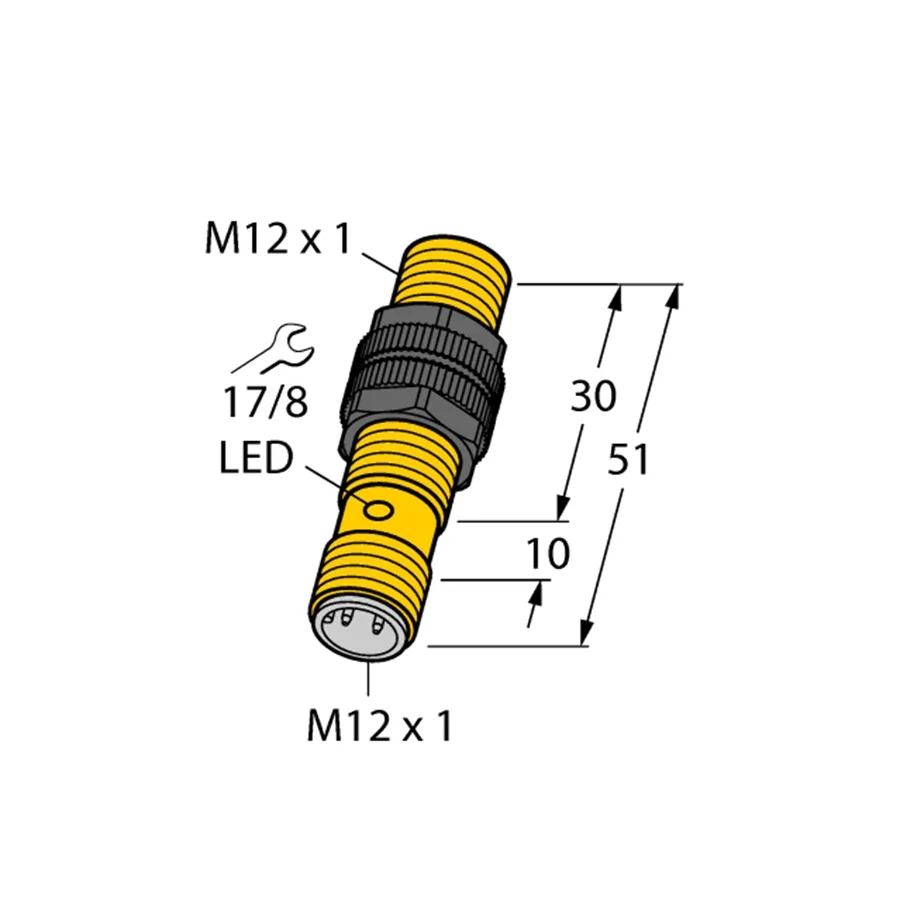 Turck Turck Bi2-S12-AN6X-H1141 46521 Inductive Sensor NPN M12 — product photo