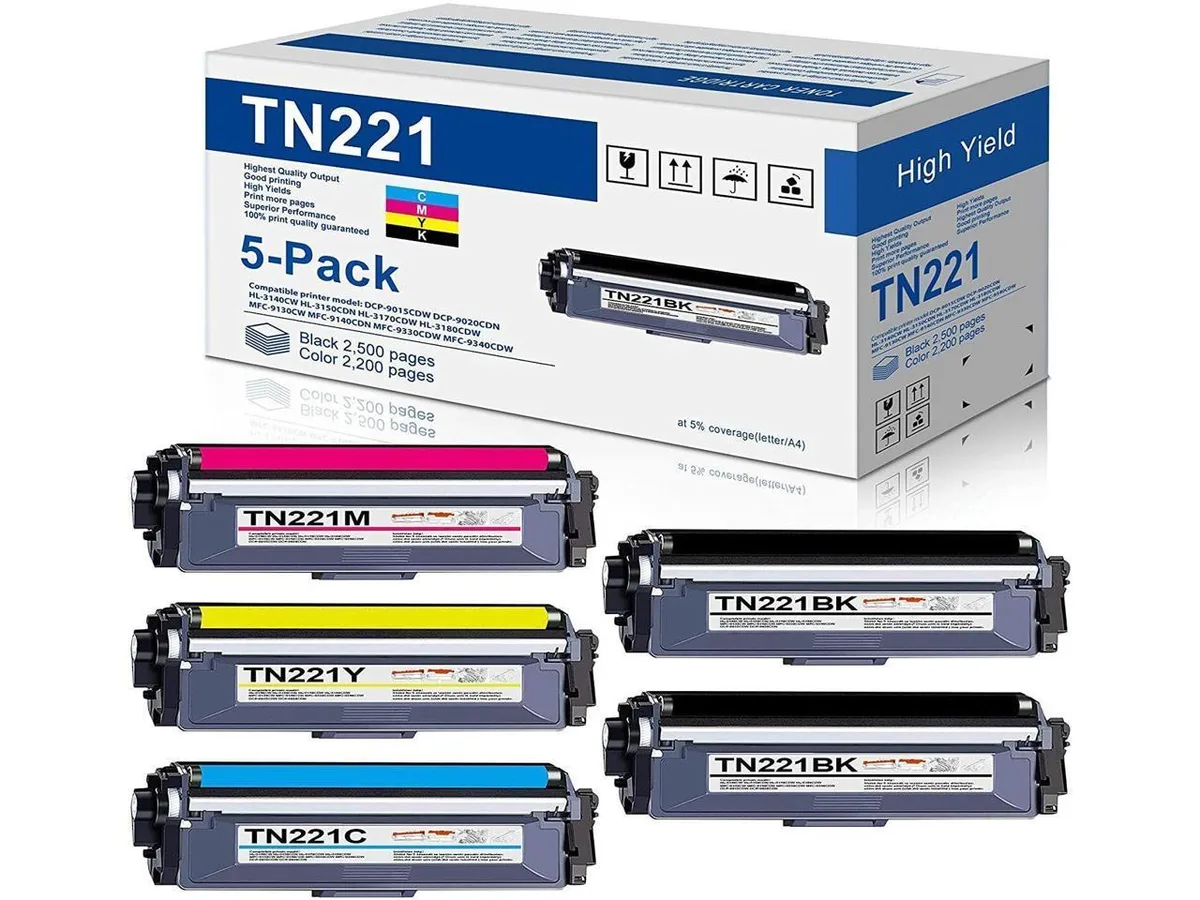 V4ink V4ink TN221 TN225 5PK Laser Toner Cartridge Set — product photo