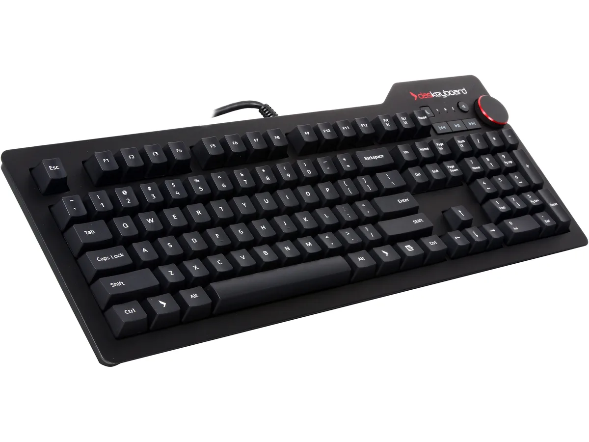 Das Keyboard Das Keyboard 4 Professional DASK4MKPROSIL Cherry MX Brown 104-key keyboard — product photo