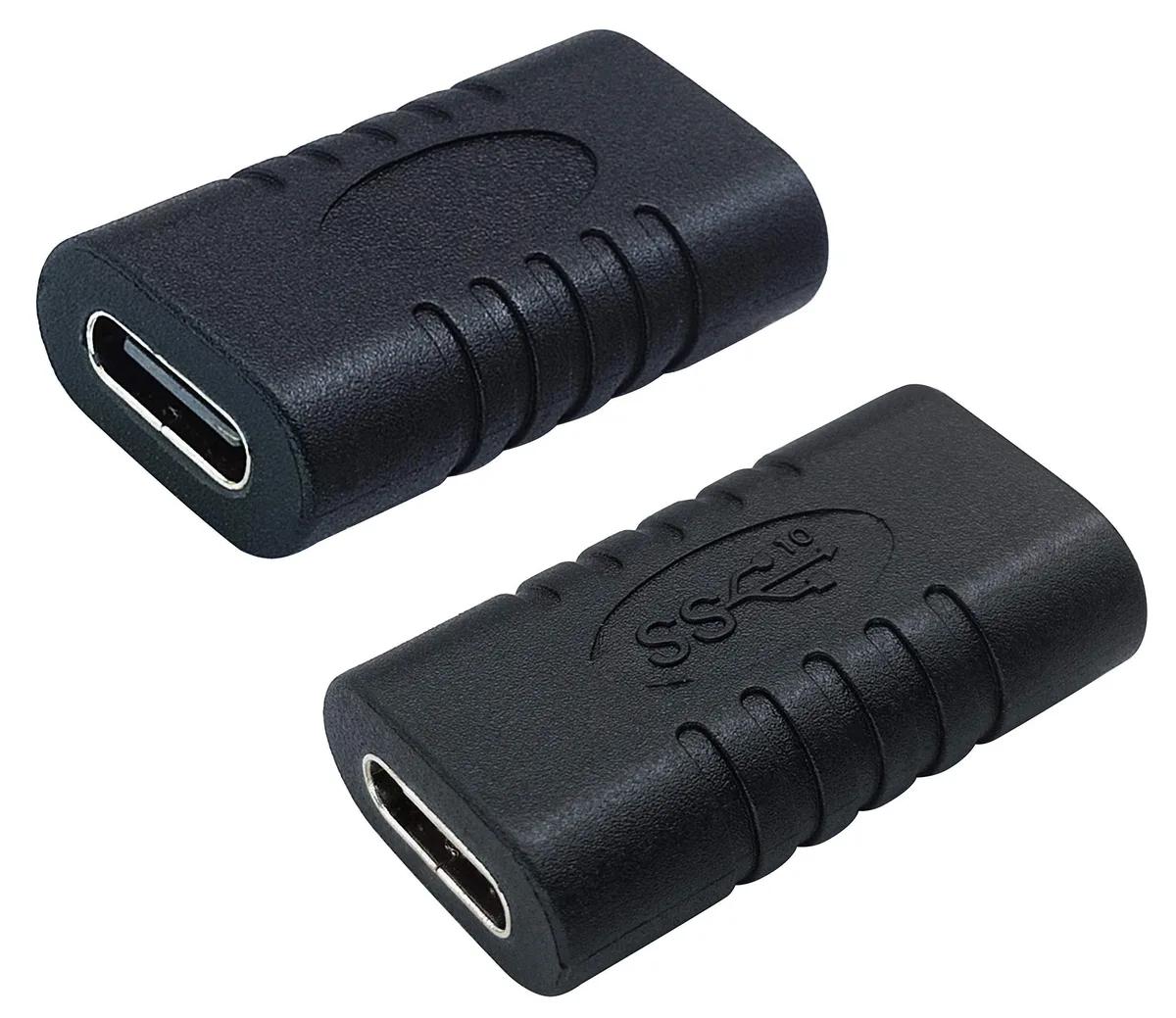 BUCIER BUCIER USB-C female-to-female adapter Gen 2 10Gbps 3A 2-pack — product photo