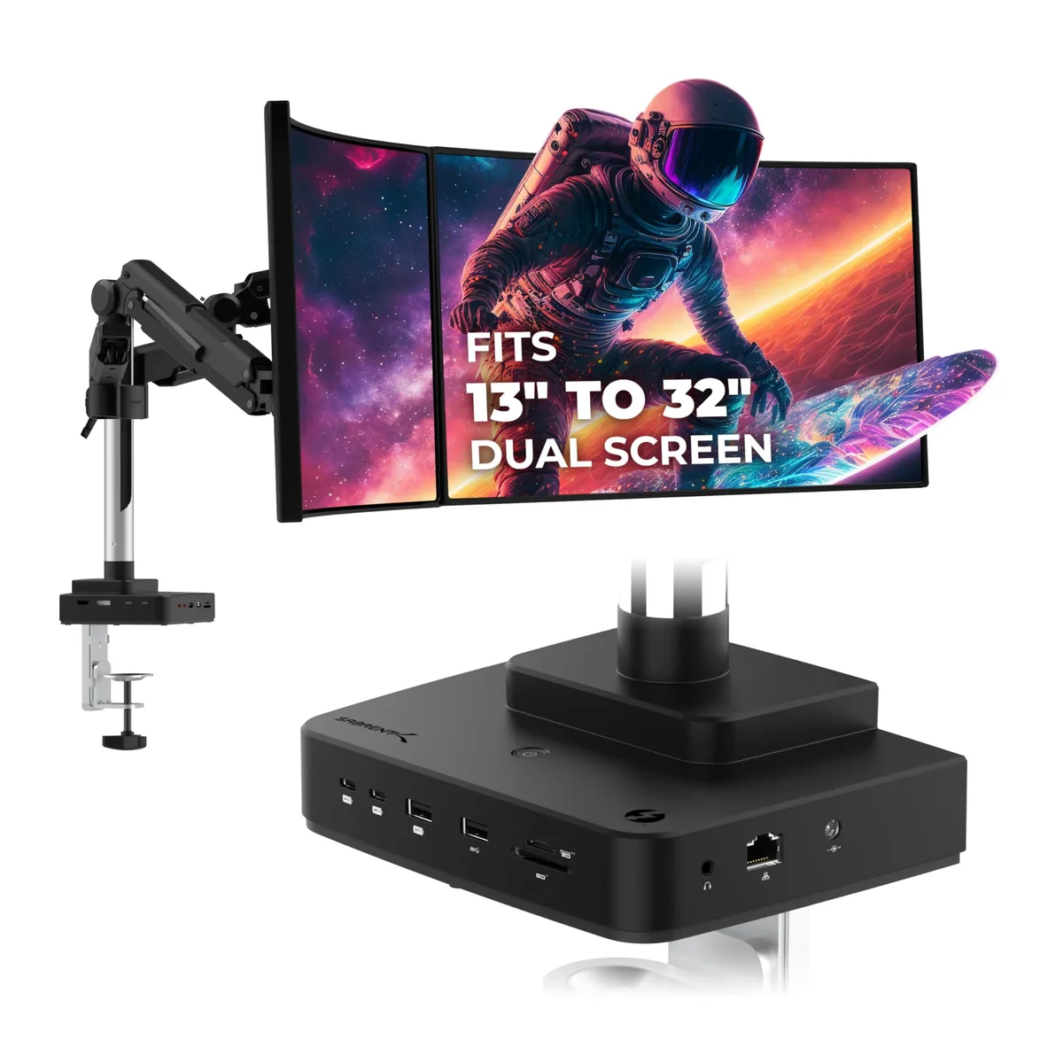 Sabrent Sabrent Thunderbolt 4 Docking Station with Monitor Desk Mount, Gas-Lift Arm (DS-T4WA) — product photo