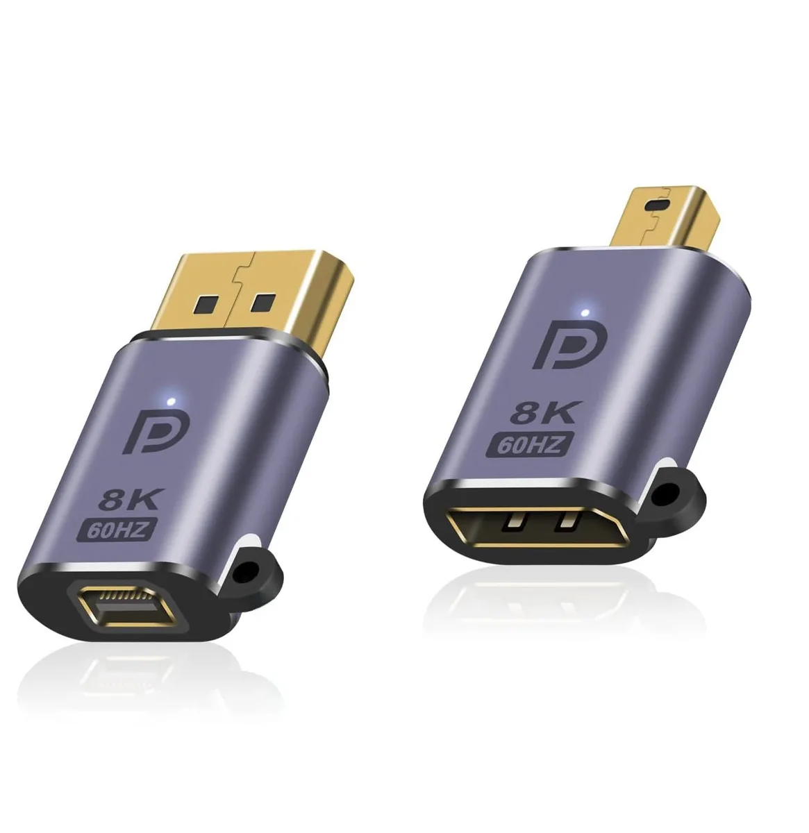 Corn Electronics Corn Electronics Mini DisplayPort cable 1.4 bi-directional 8K 60Hz 2 pack — product photo