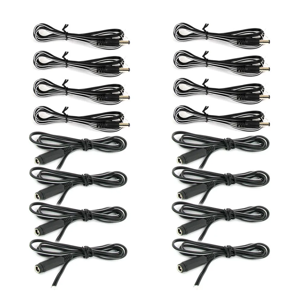 VideoSecu VideoSecu PC0102P8 16-piece 2.1mm DC pigtail set — product photo