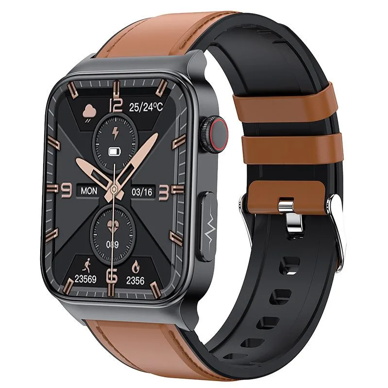 allentian allentian E500 Smart Watch 36-40mm 50g BrownLeather — product photo
