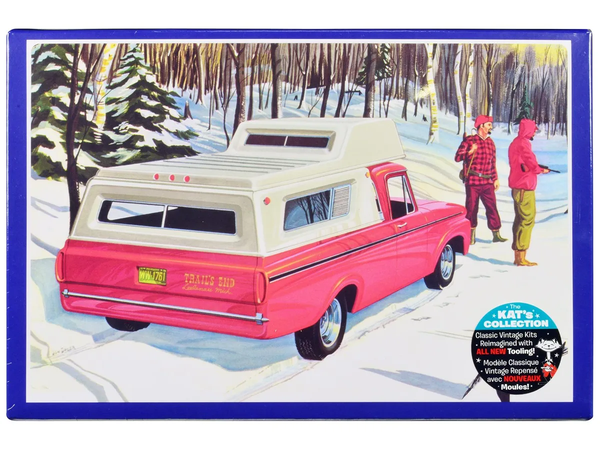 AMT AMT AMT1412 1/25 Scale 1963 Ford F-100 Camper Pickup 3-in-1 Model Kit — product photo