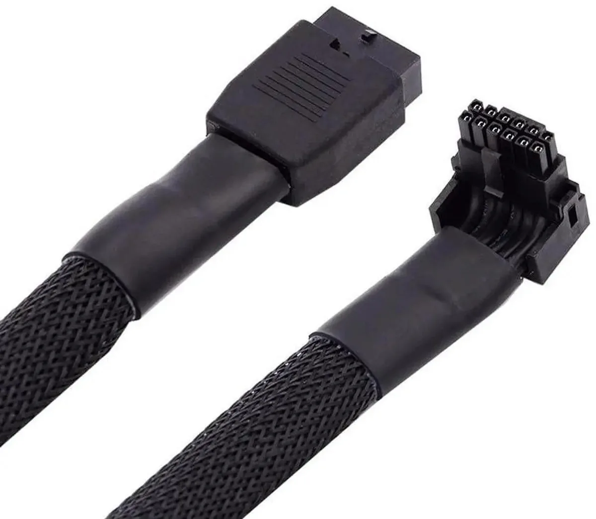 SMUGDESK SMUGDESK 12VHPWR 90° UpAngled Extension Cable 17cm 16Pin 12+4P — product photo