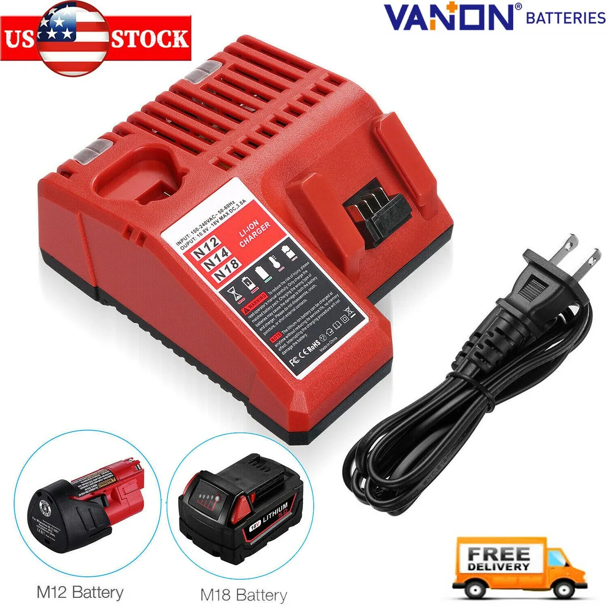 THISS THISS M12-18CMaterial 12V-18V Lithium Charger — product photo