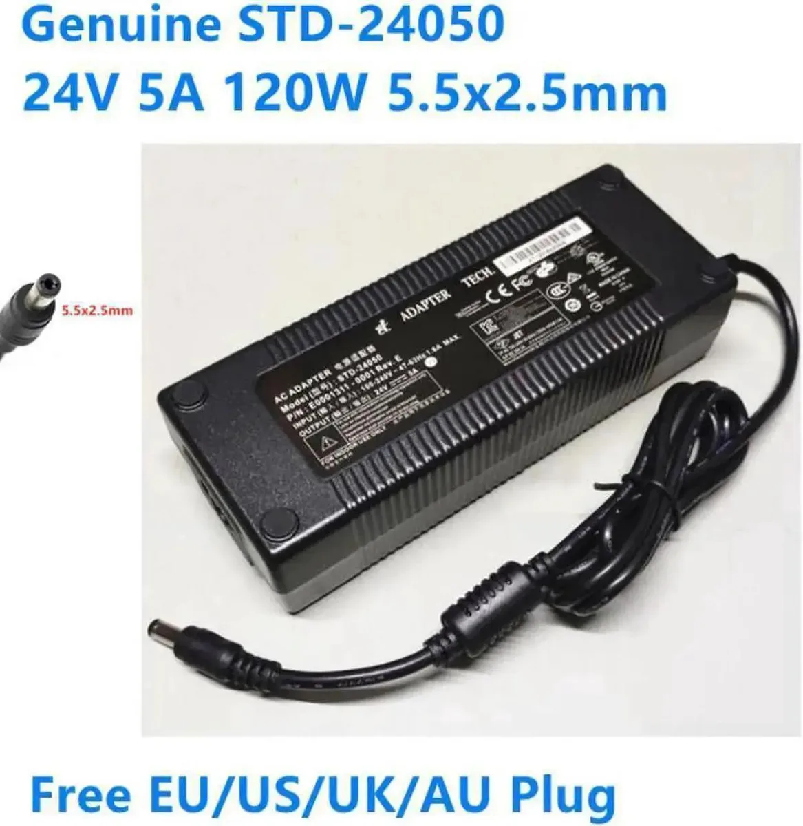 Vszerda Vszerda 24V 5A 120W 5.5x2.5mm STD-24050 power adapter — product photo