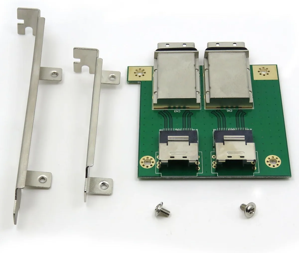 Dual Mini SAS SFF-8088 to SFF-8087 adapter with PCI bracket