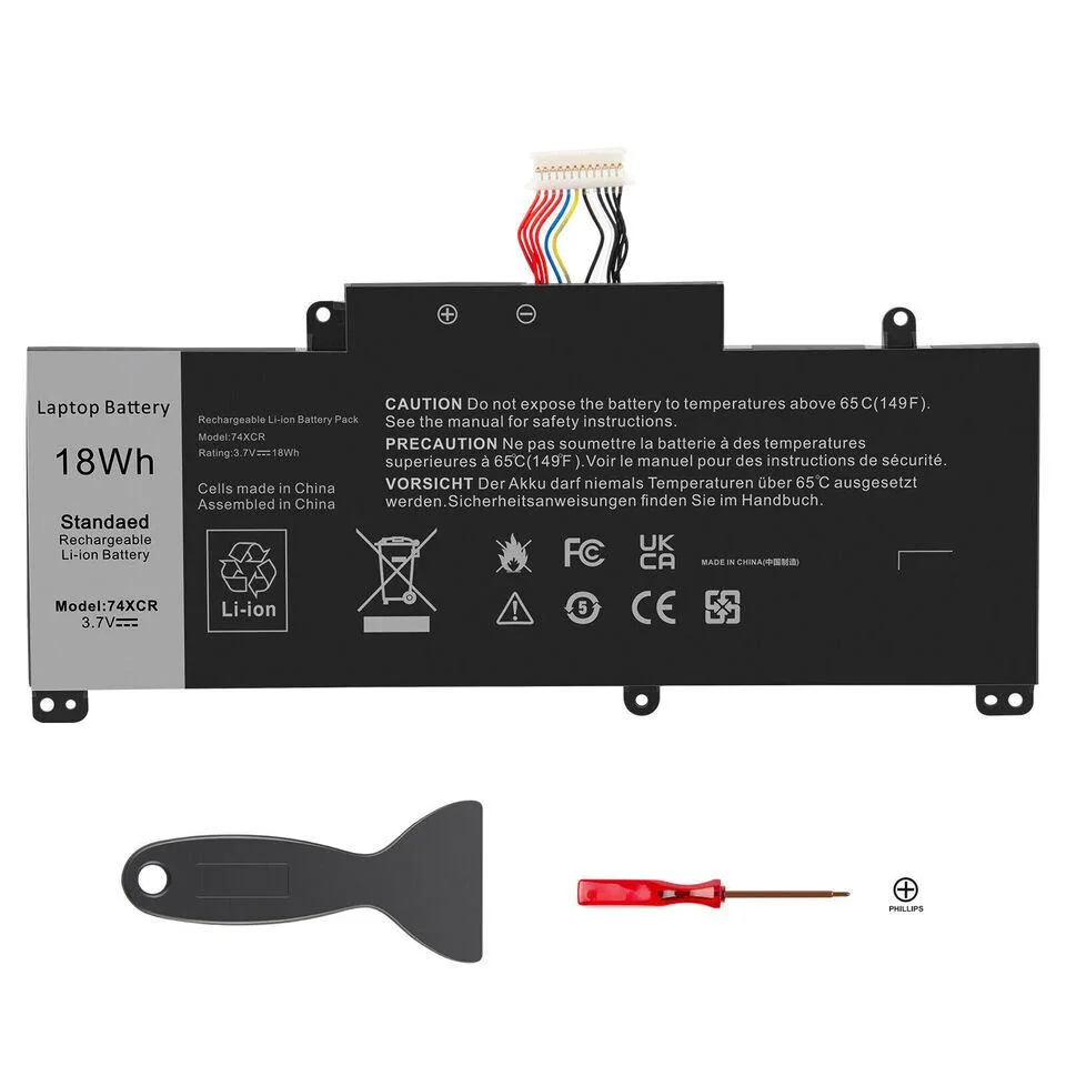 DELL DELL 74XCR 18Wh 3.7V Laptop Battery — product photo