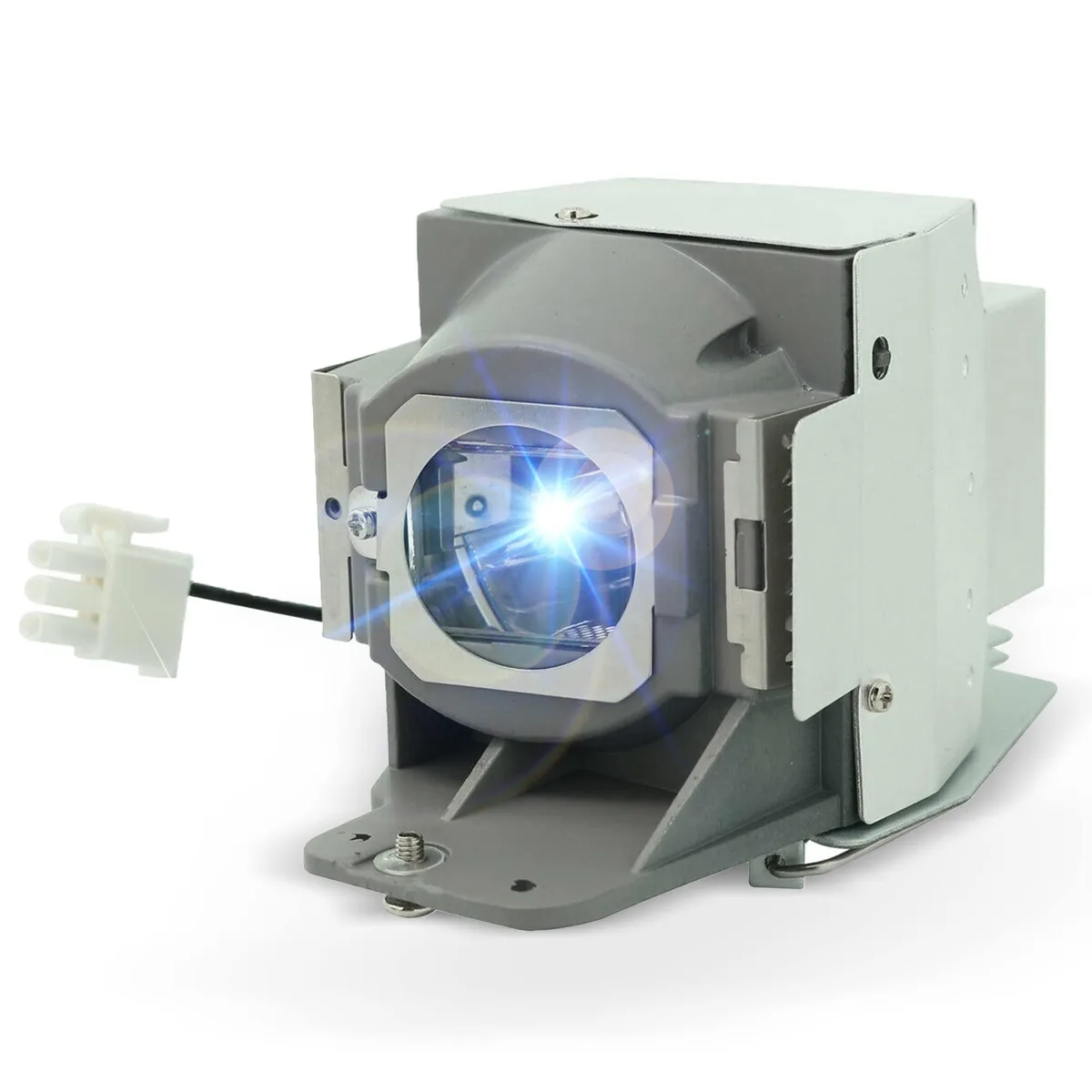 Projector replacement lamp module in black plastic housing