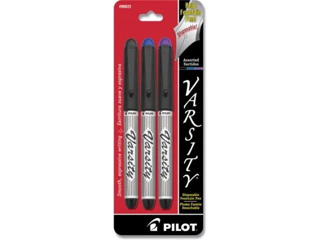 Pilot Pen Pilot Pen Varsity Fountain Pen Medium 1.0 mm 3 Pack 90022 — product photo