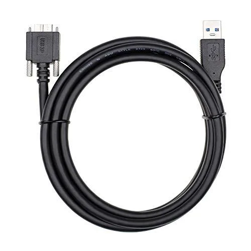 Fervit Fervit 120cm USB 3.0 A Male to Micro USB 3.0 B Male with Mount Panel Screws — product photo