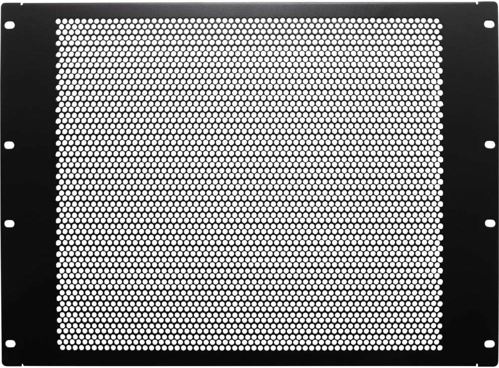 PISKEKAT PISKEKAT 8U Perforated Flanged 19 inch Blanking Panel office equipment — product photo