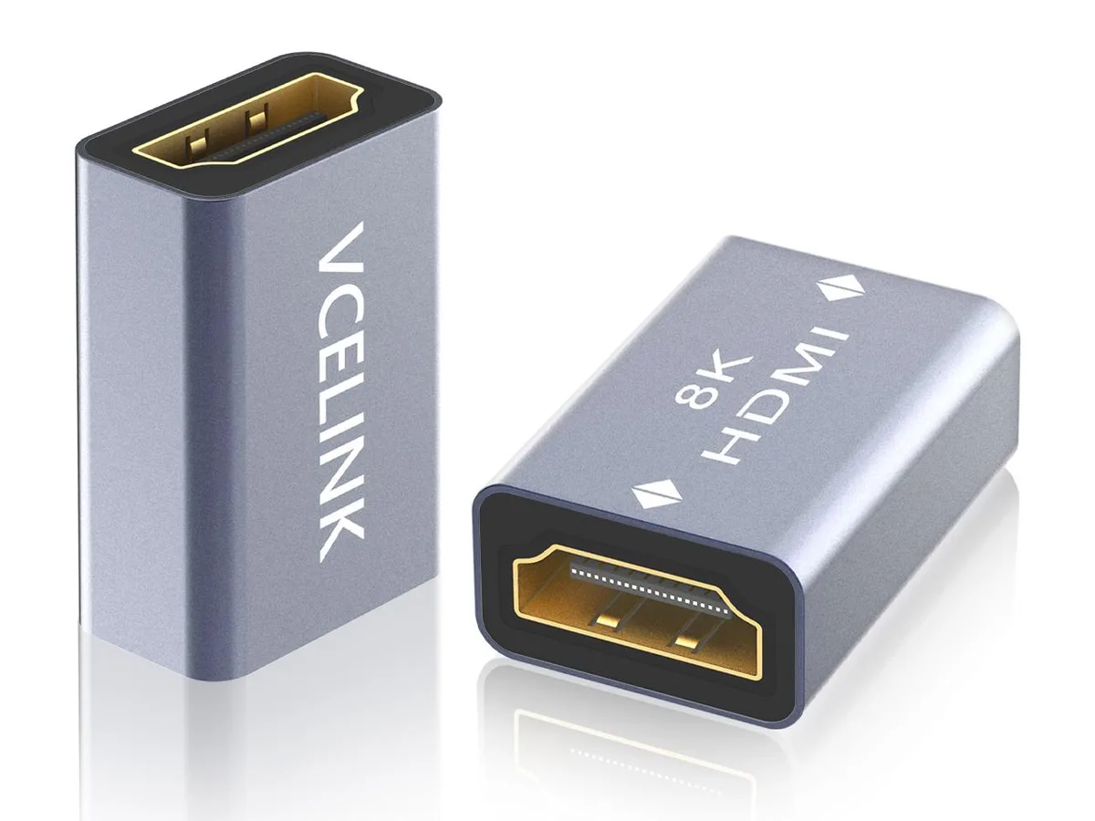 VCELINK VCELINK HDMI 2.1 Female-to-Female Coupler 8K@60Hz 4K@120Hz 2 Pack — product photo