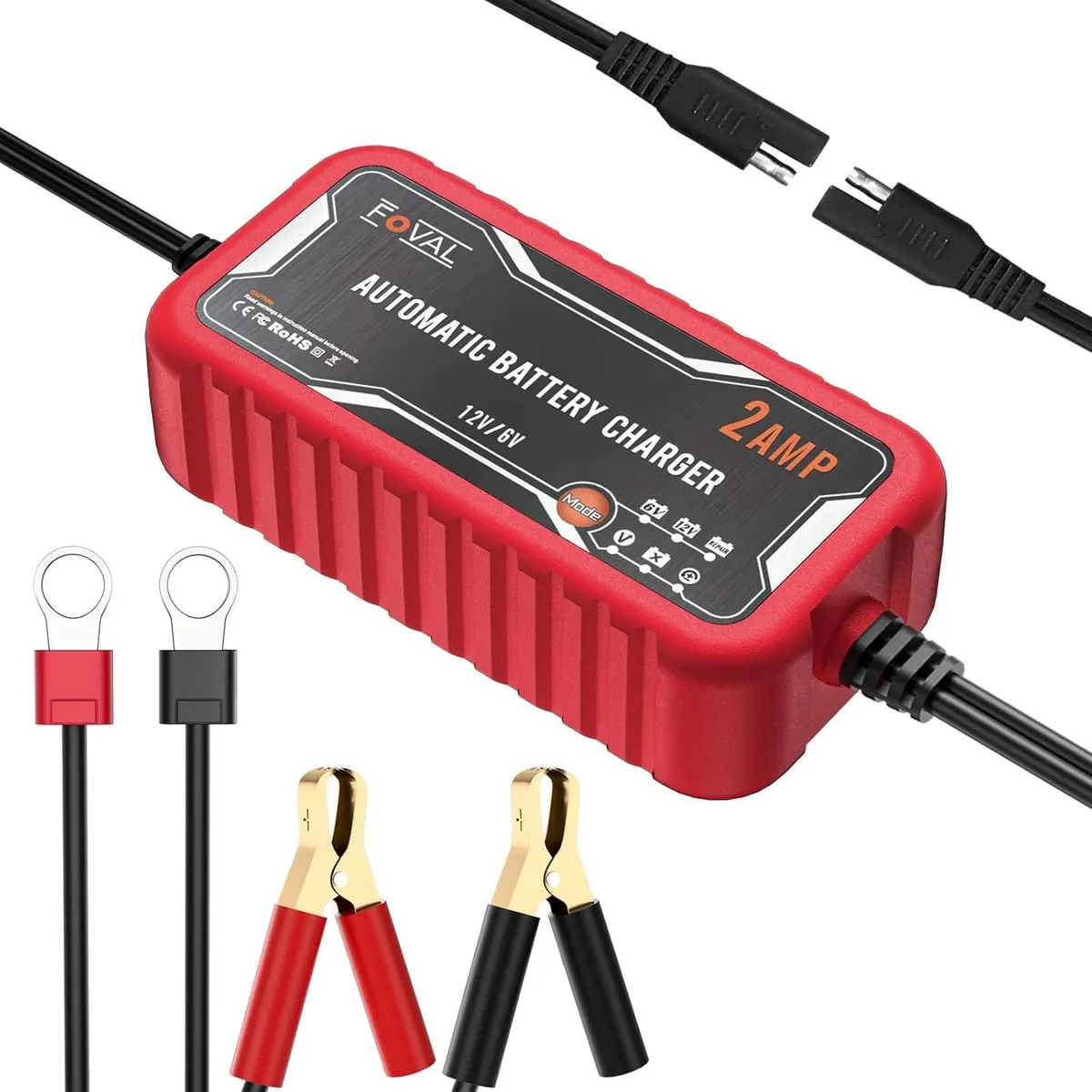 BFKK BFKK 2-Amp 6V 12V Smart Battery Charger Maintainer Desulfator — product photo