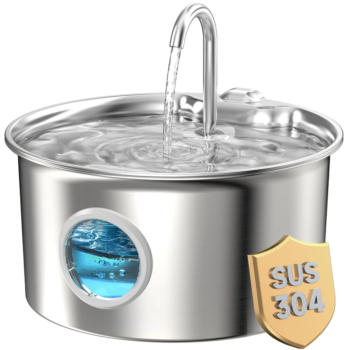  Humble Bee S18 2.6L Stainless Steel Cat Fountain — product photo