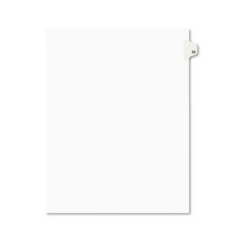 Avery Avery 1052 tab dividers 52 letter white 25 pack — product photo